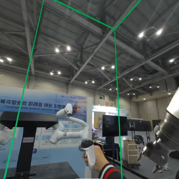 VR robot remote control expo demo